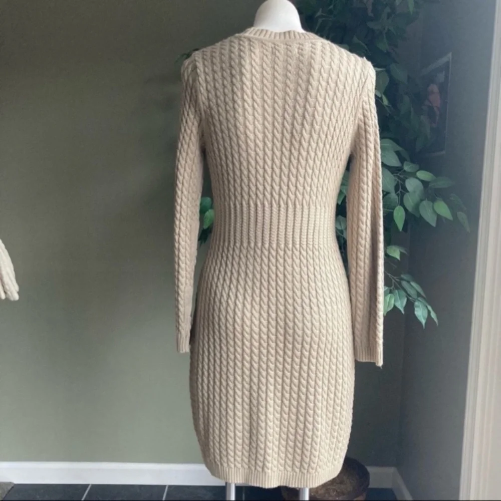 Calvin Klein | Cable Knit Sweater Dress medium - Picture 3 of 7